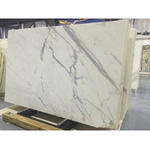 statuario white marble with grey veins